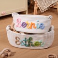Personalized Handmade Basket | Baby Gift | Baby Shower Gift | Easter Basket | Baby Basket | Toy Organizer product logo