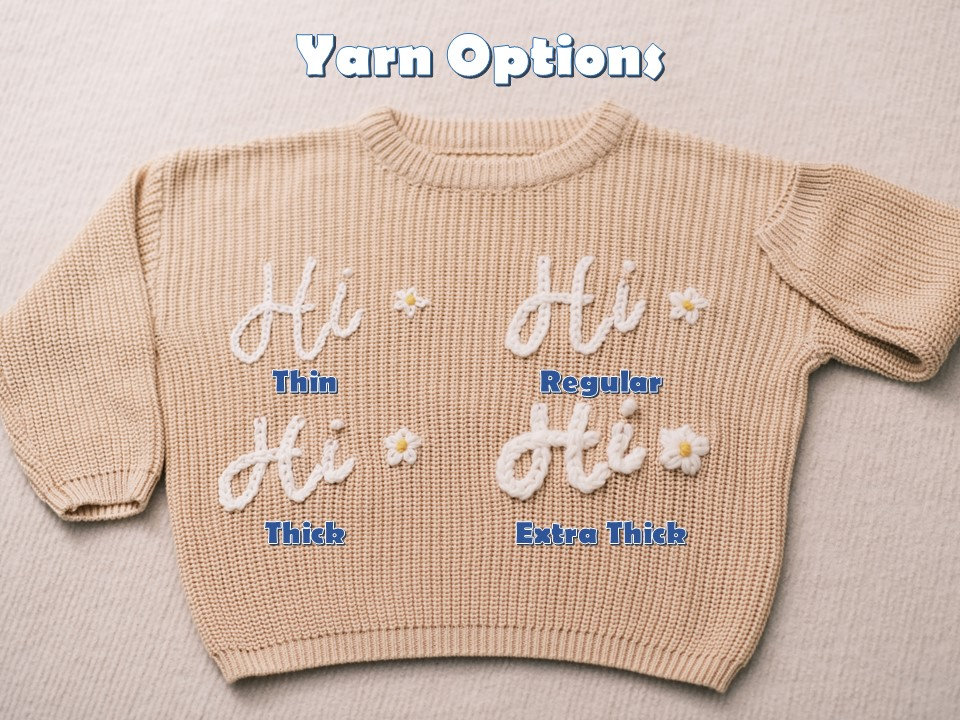 Cherished Custom Baby Sweaters: Personalize Their Name with Exquisite Embroidery