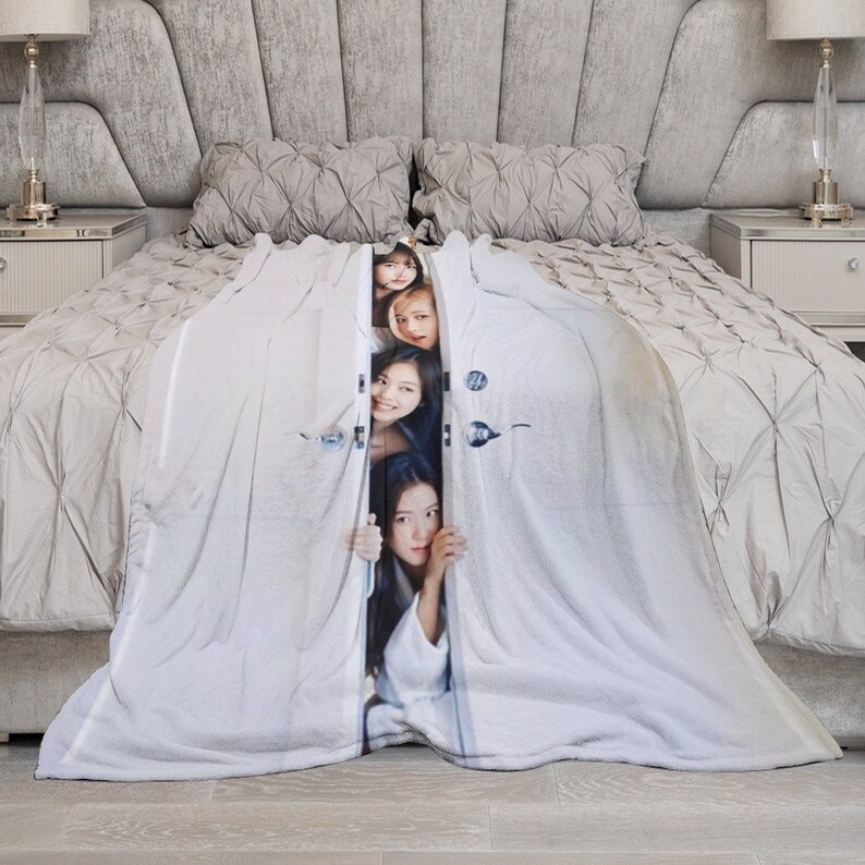 BLACKPINK Blanket Korean Kpop Idol Photo Blanket Customized Etsy UK