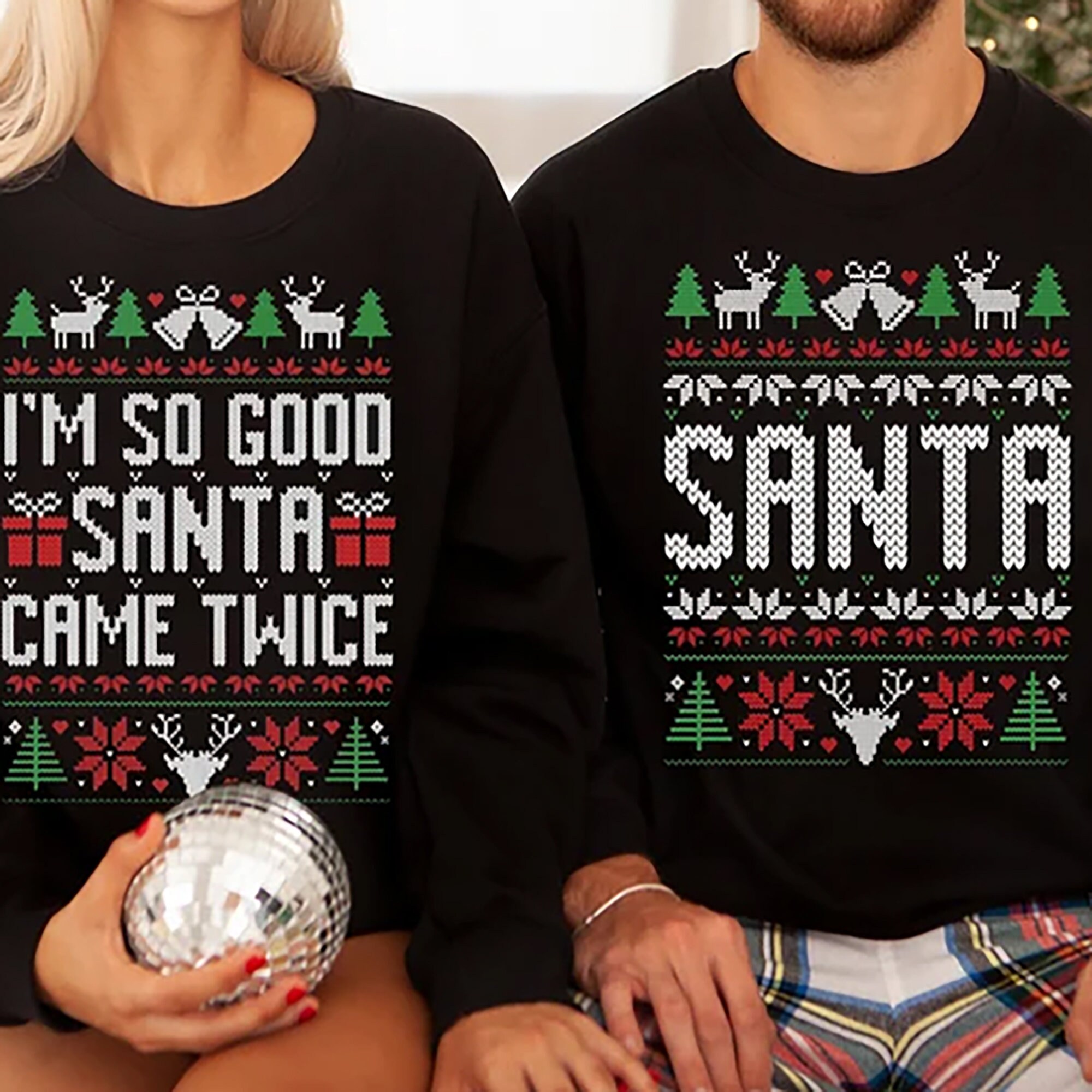 Cute couples christmas best sale sweaters