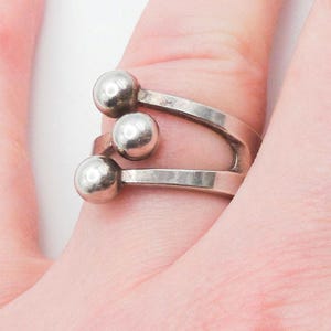 お値下げ❗️シルバーリング　Vintage Anna Greta Eker Anna Greta Eker 1960's Sterling Silver Jester Ring | Purple