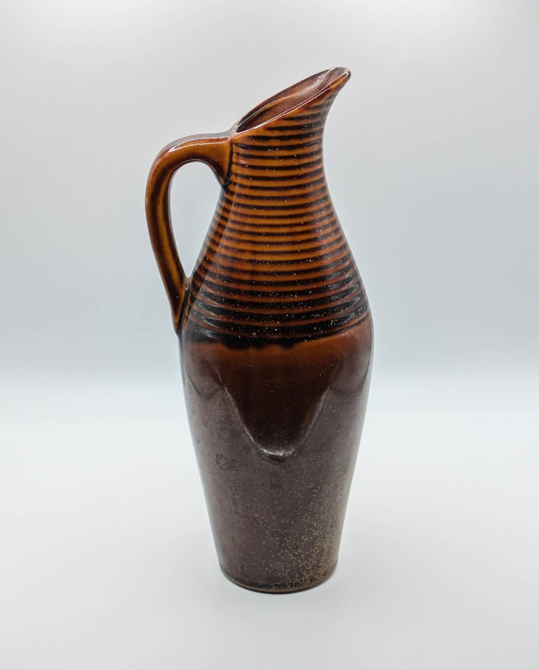 Elegant Tall Vintage Hosley Potteries Ceramic Pottery Pitcher Etsy