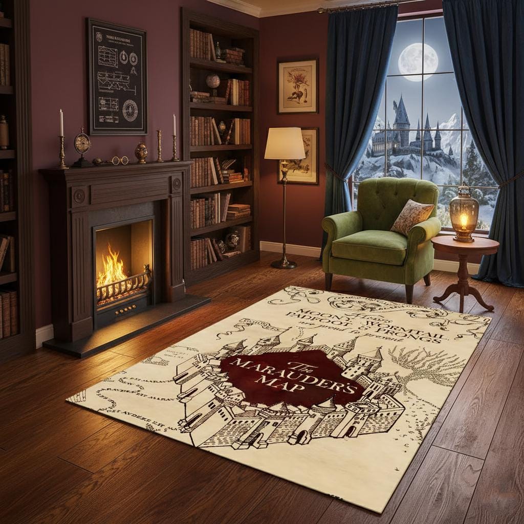 Marauder's map rug - Etsy 日本