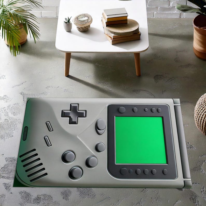 Retro Gaming Rug: 8-bit Pixel Art Console, Gamer Room Decor - Etsy