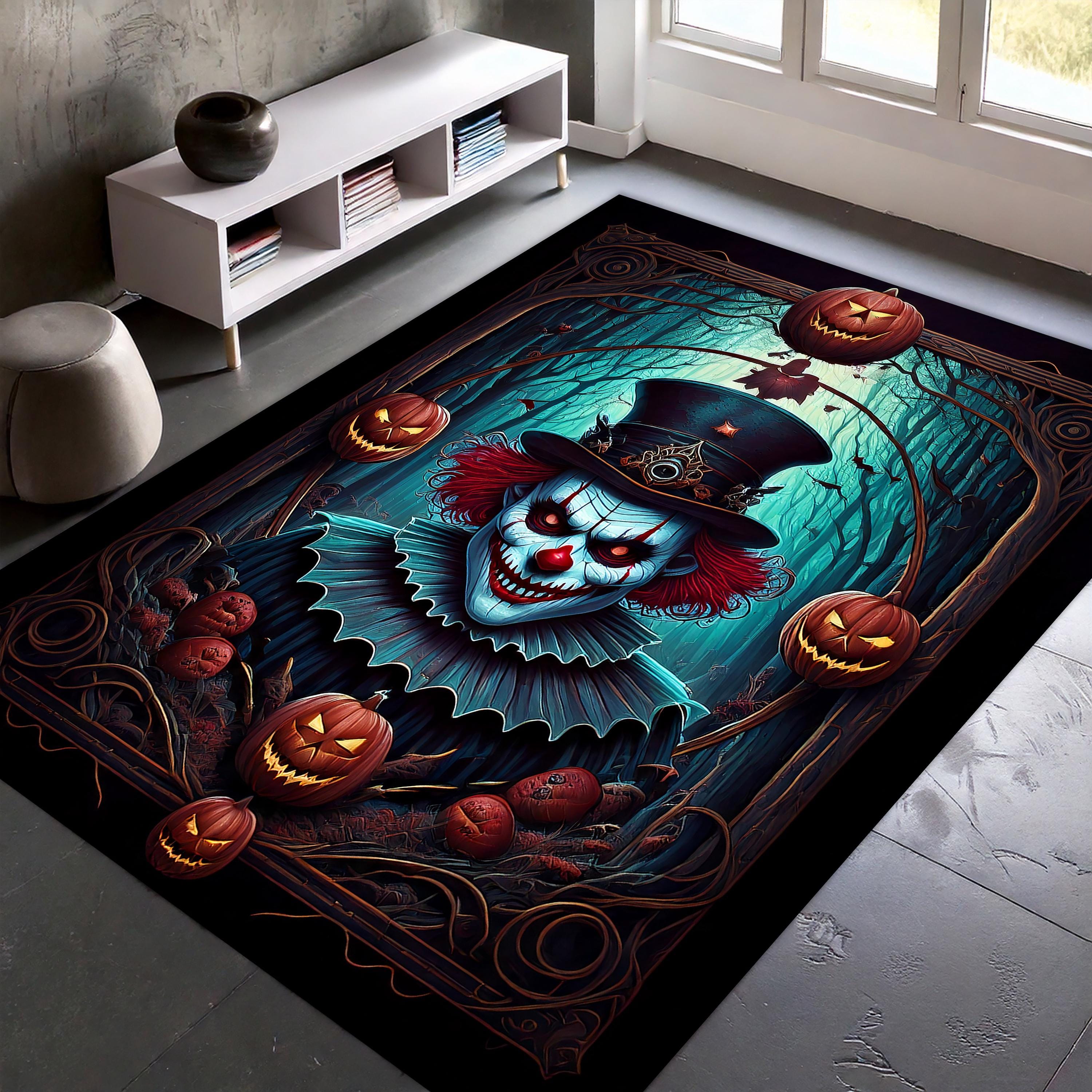 Gothic Clown Rug: Spooky Halloween Clowncore Decor - Etsy