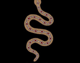 Snake native style. Southwest embroidery design. Aztec style Digital File.