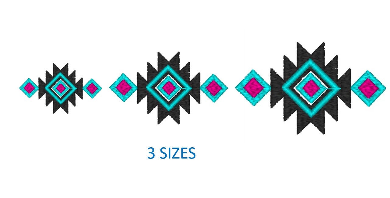 Stunning Southwestern Style Machine Embroidery With Texture image
