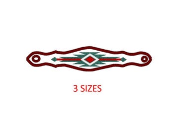 Southwest Bracelet Embroidery Design: Western Digital File