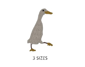 Funny Goose embroidery design. Digital File.