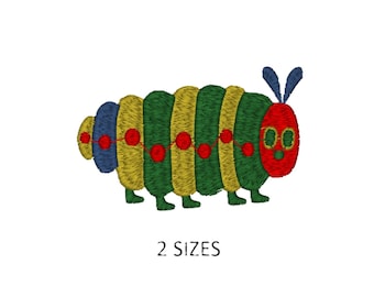 Funny Caterpillar embroidery design. Cute Caterpillar (Digital File)