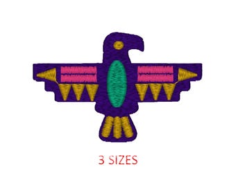 Thunderbird Embroidery Design: Native Bird, Southwest Pattern (Digital Download)