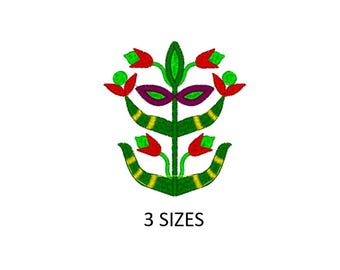 Native Flower Embroidery Design. Digital File.