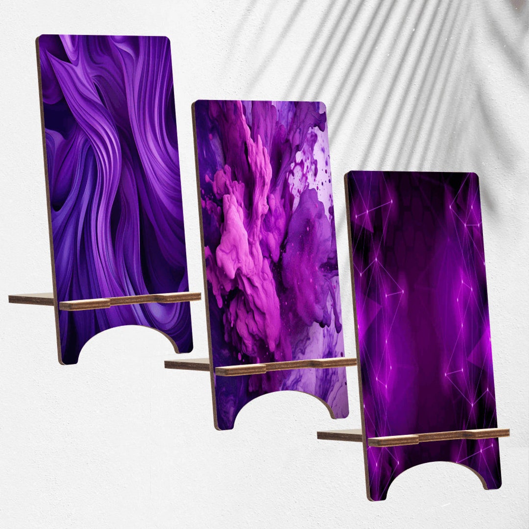 Abstract Wood Phone Stand Wall Art Holder for iPhone 14 13 12 Etsy UK