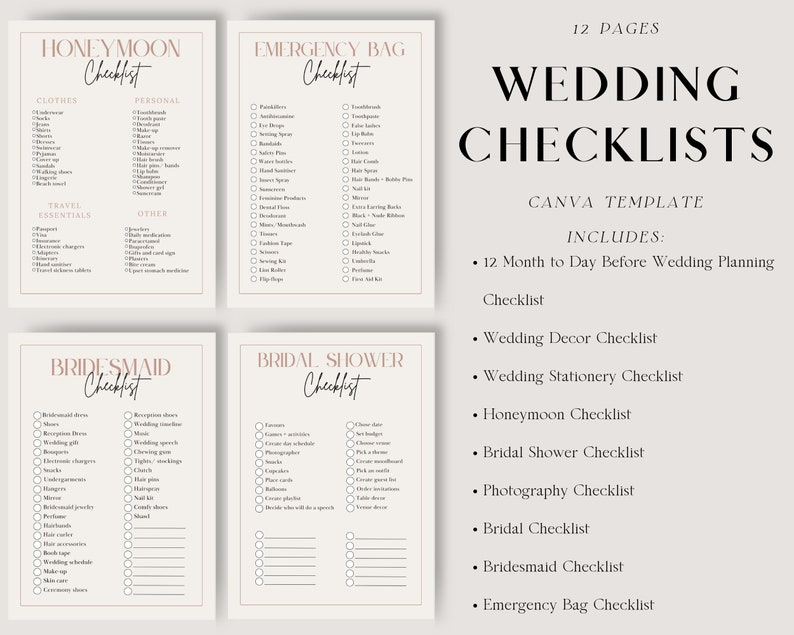 Wedding Planning Checklist, Wedding Planning Timeline, Wedding Checklist pdf Planner, Bridal Checklist, Wedding Organizer Photography Checklist, Bridal to do List, Wedding Coordinator Book, Wedding Preparation List, Printable, Marriage Planner