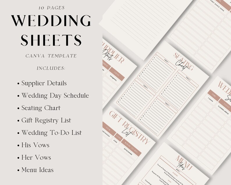 Wedding Planning Checklist, Wedding Planning Timeline, Wedding Checklist pdf Planner, Bridal Checklist, Wedding Organizer Photography Checklist, Bridal to do List, Wedding Coordinator Book, Wedding Preparation List, Printable, Marriage Planner