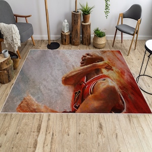 Basketball Legend Rug, Basketball Decoration, Cool Decoration