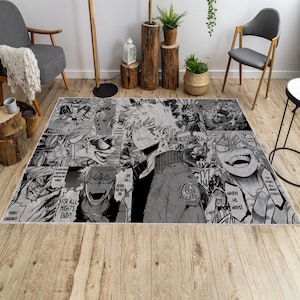 Manga Decortaion Rug, Dope Anime Gift, Super Anime Decoration