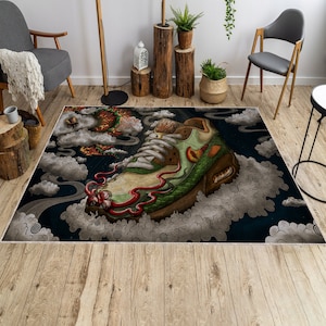 Sneakers Street Fashion Rug, Sneakers Decoration, Sneaker Collection Decor