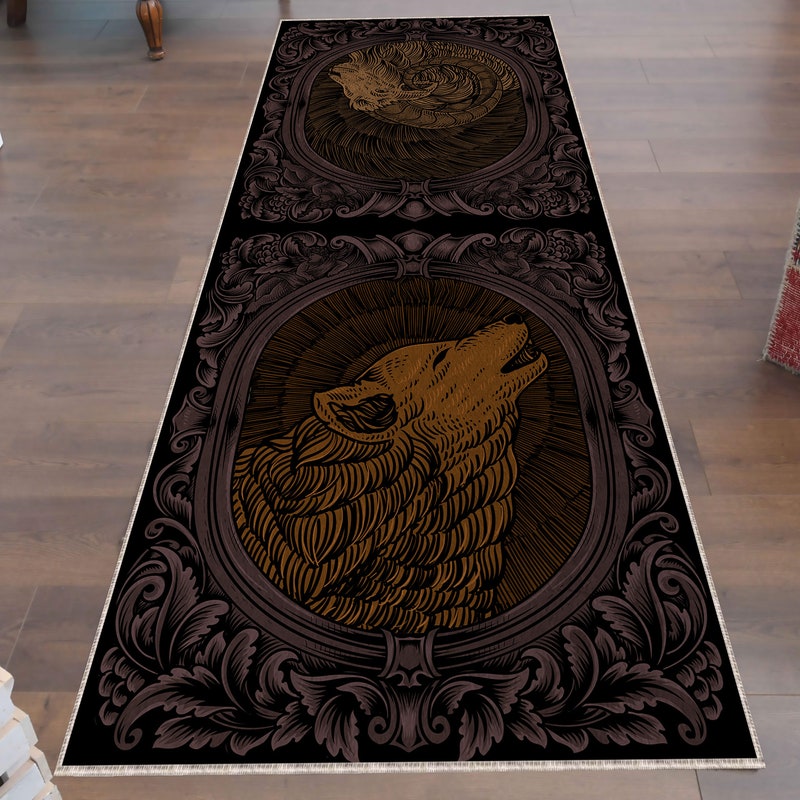 Wolf Rugs - Etsy