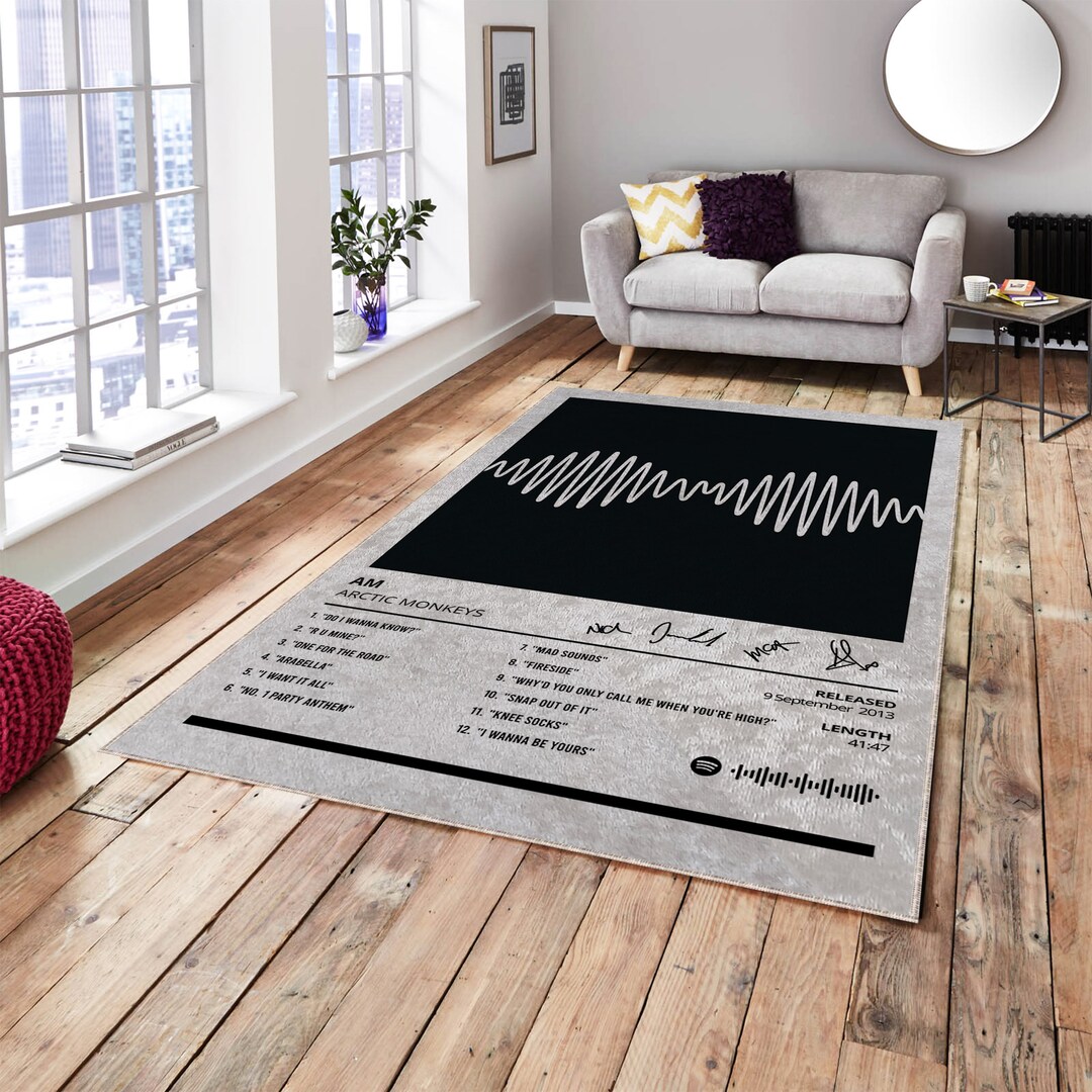 Spotify Song Rug AM Album Cover Rug, Music Cover Decoration, Song List Rug, Personalized ...