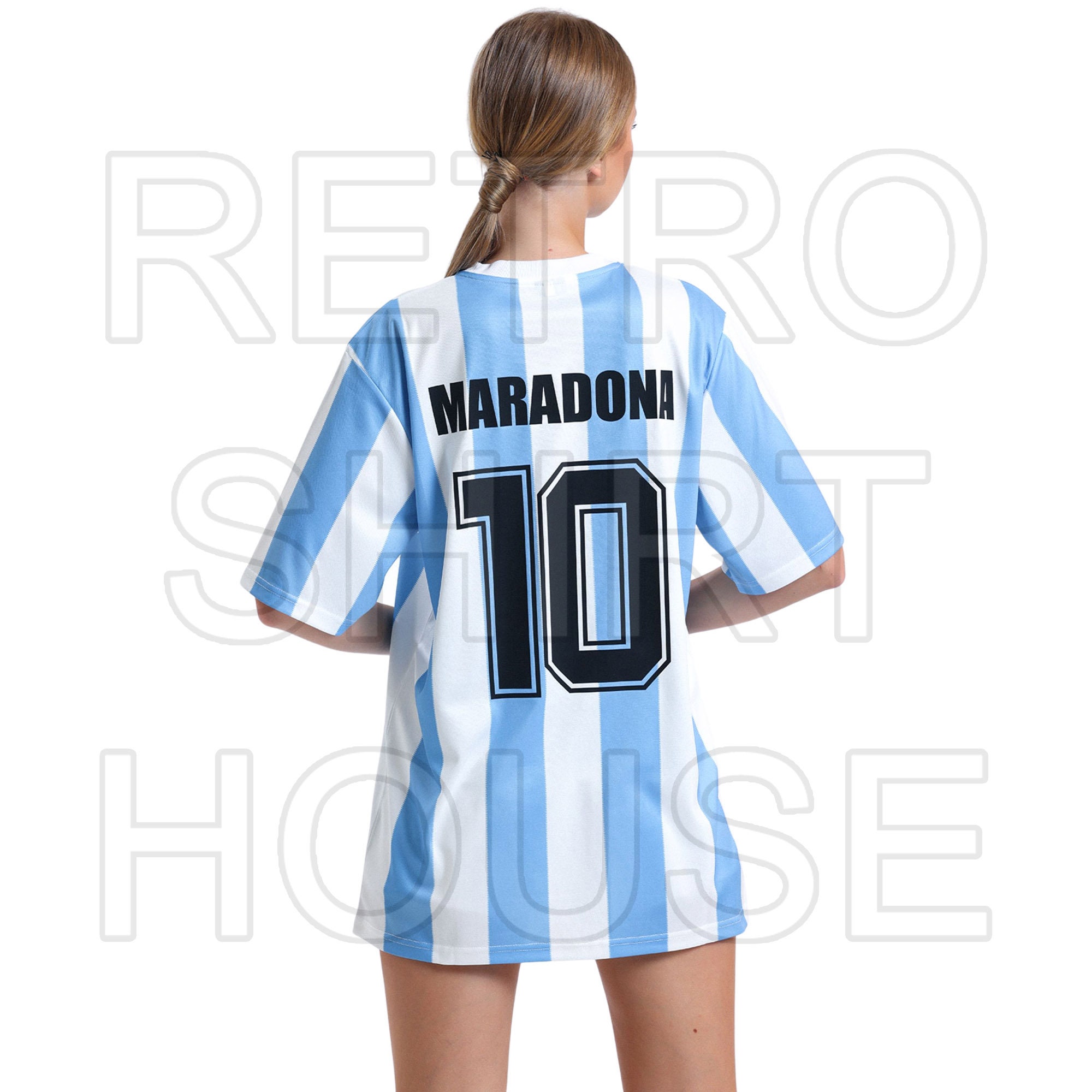 Boca Juniors Home 1996/97 Shirt – Diego Armando Maradona #10 Retro Jersey |  Adapted Design Vintage Style
