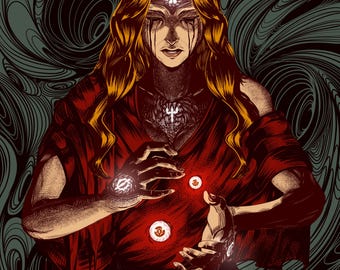 Lady Philo/fate Orginal art print (A3)