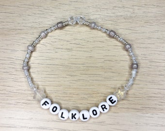 Swiftie "folklore" friendship bracelet