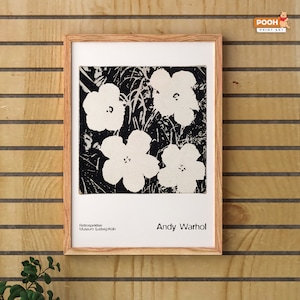 Andy Warhol Print,Mid Century Modern,Flowers Art,Wall Art,Home Wall Decor,Vintage Art,Retro Print,Dorm Decor,Andy Warhol Poster,Canvas Art