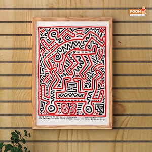 Keith Haring Poster,Graffiti Art,Home Decor,Vintage Prints,Retro Wall Art,Living Room Poster,Keith Haring Wall Art,Urban Art,Gift İdeas