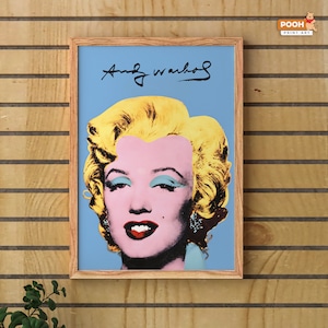 Arte de Andy Warhol, arte de pared de Marilyn Monroe, cartel de la habitación, ideas de regalos, impresión de Andy Warhol, arte de pared retro, decoración del hogar, cartel vintage, impresión de museo