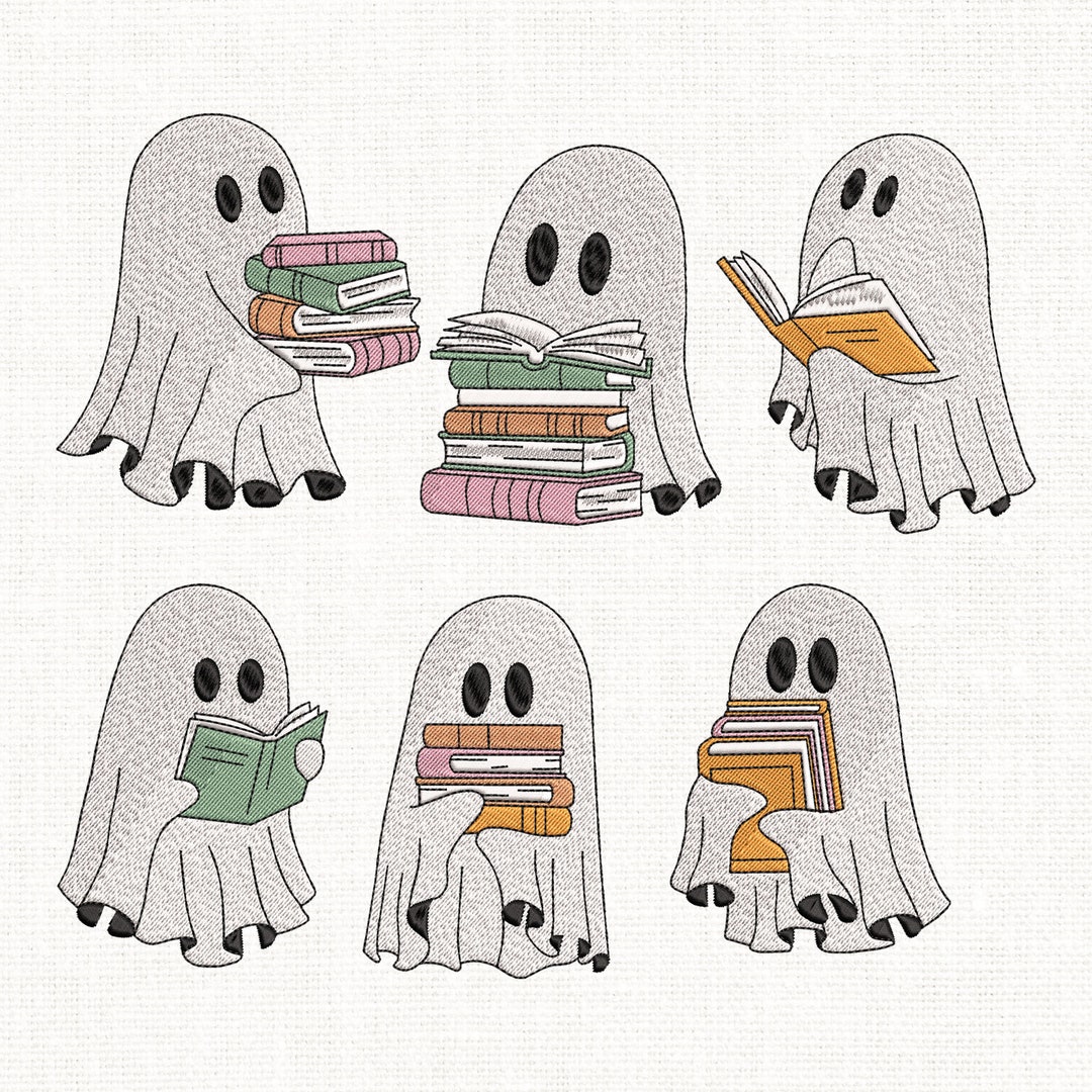 Gemütliches Halloween Sweatshirt Mit Geister-Leser Design - Cozy Herbst Style