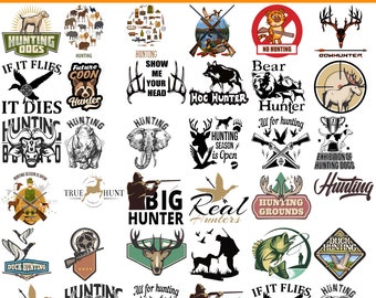 Hunting -- Cartoon Svg-Png-Pdf-Eps-Dxf Bundle l Birthday l Party l Cartoon l Sticker l T shirt l Hoodie l Poster