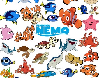 Finding Nemo SVG | Finding Nemo bundle | Finding Nemo svg | Finding Nemo clipart | Finding Nemo png | nemo png | nemo svg | dory svg