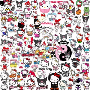 Kawaii Kitty S4nrio - Svg - Layered - Bundle - Sticker - Cartoon - Image Files - Digital Prints - Hello Svg - Kitty Svg - Cricut Svg SVG