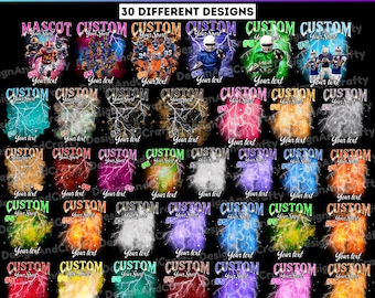 30 Fußballmaskottchen-Shirt Canva bearbeitbare Vorlage, Fußball-Rap-T-Shirt Bootleg-Shirt, benutzerdefinierte Fußballdesigns, Fußball-T-Shirt Sublimationsdatei