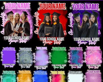 Examensbootleg Canva redigerbar mall, Examensbootleg senior 2025, grattis Canva mall, fyll i din text i designen