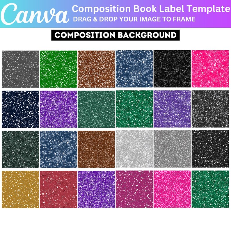 Composition Book Canva Template, Composition Book Cover, Notebook ...