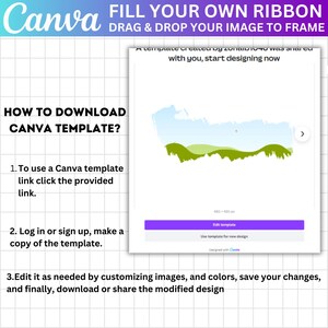 Coquette Bows Canva Editable Frame, Ribbon Bow Canva Frames, Design ...