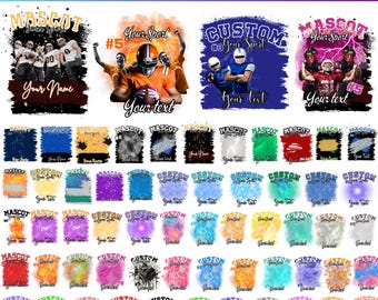 Paquete Mega de Plantillas Editables de Fútbol para Canva, Camiseta de Mascota en Canva, Diseño Personalizado para Escuelas de Fútbol, Camiseta con Collage Fotográfico, Marco para Camiseta de Fútbol
