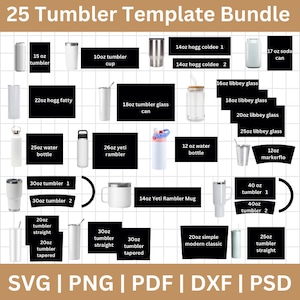 Tumbler Template Bundle, Tumbler Editable Template Svg, 40oz Tumbler Template Svg Png, 30oz Tumbler Template, Tumbler template, Libbey Glass