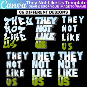 06 They not Like Us Canva Editable Design, Drag and Drop Your Design, They Not Like Us Canva Frame Template, Trending Canva Frame