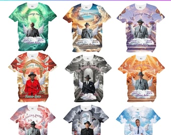 Paquete de camisetas editables en Canva con el tema "En memoria de un ser querido", diseños de camisetas conmemorativas, camiseta "Descansa en paz", camiseta para funeral, perfectas para sublimación.