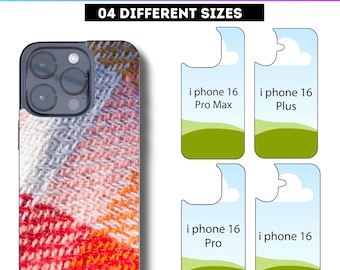 iPhone Case 16 Template Bundle,16 pro iphone Case Template, Canva Editable Template, iphone Sublimation SVG PNG, Smartphone Case Template