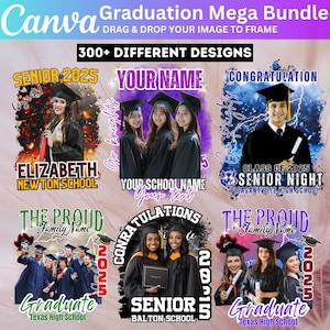 2025 Graduation tshirt Grad Bootleg Canva Template, Graduation t shirt bundle, Canva Grad tshirt template, Class of 2025 Graduation T Shirt 