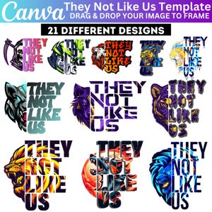 21 They not Like Us Canva Editable Design, Drag and Drop Your Design, They Not Like Us Canva Frame Template, Trending Canva Frame