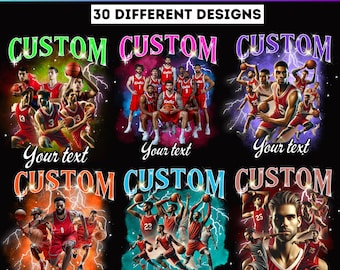30 Basketball Bootleg Canva Editable Template, Bootleg Rap tee Canva Template, Basketball Mascot T Shirt Design, 90s rap tee Shirt Designs