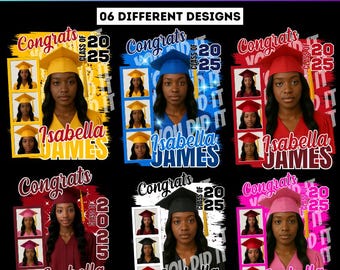 2025 Graduation tshirt Grad Bootleg Canva Template, Graduation t shirt bundle, Canva Grad tshirt template, Class of 2025 Graduation T Shirt 