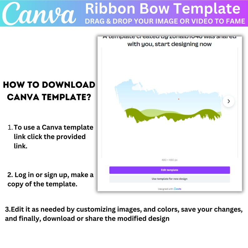 Ribbon Bow Canva Frames Bundle, Design Your Own Ribbon Bow Canva, Mom ...