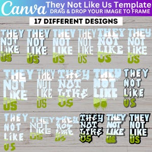 21 They not Like Us Canva Editable Design, Drag and Drop Your Design, They Not Like Us Canva Frame Template, Trending Canva Frame
