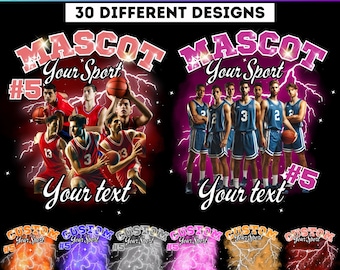 Basketball Bootleg Canva Editable Template, Bootleg Rap tee Canva Template, Canva Mascot Design, Canva T Shirt Design